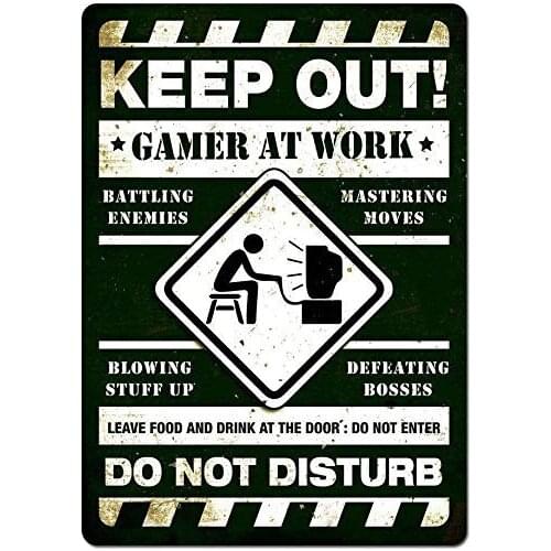 Not Applicable Metal tin Sign Metal Sign Rabbit Bunny Vintage Metal Painting Tin Sign Wall Decor Board Retro Pub & Bar Tin