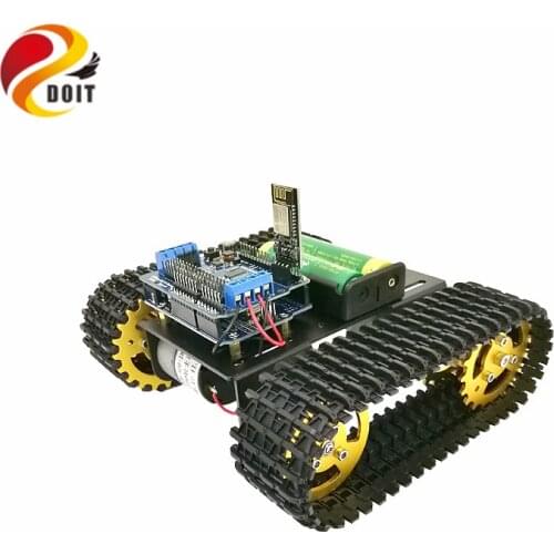 Mini T101 WiFi Control Smart Robot Tank Chassis Tracked Car Platform With UNO R3 Development Board+ Motor Driver Board