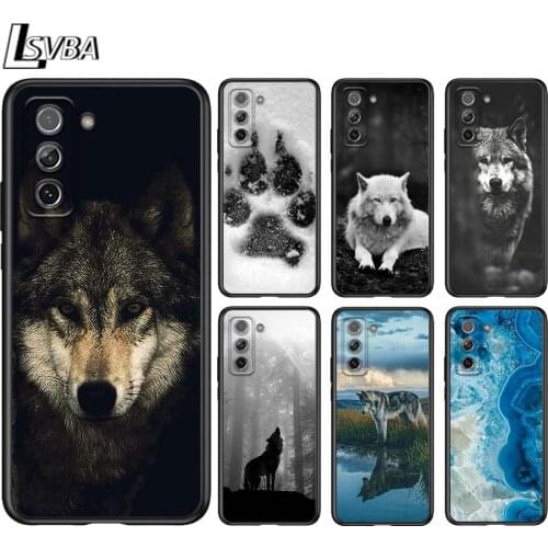 Fashion Black Wolf for Samsung S20 FE Ultra Plus A91 A81 A71 A51 A41 A31 A21 A11 A12 A72 A52 A42 A32 A12 Phone Case