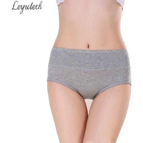 Brand New Underwear Women Panties Sexy Fashion Cotton Briefs Abdomen Middle Waist Panties Solid Panty Sexy Lingeries Tanga Cute