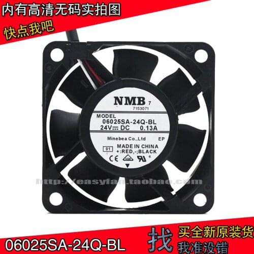 NEW NMB-MAT NMB 06025SA-24Q-BL 6025 6CM 24V 0.13A 3lines cooling fan