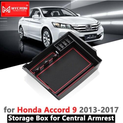 Armrest Box Storage Stowing Tidying for Honda Accord 9 9.5 2013-2017 IX Car Organizer Accessories 9th 2013 2014 2015 2016 2017