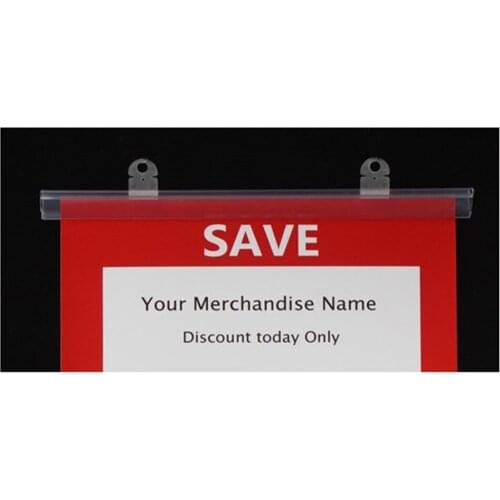 52cm PVC plastic poster hanger hook rail banner snap rod banner clip tube advertising banner poster support system