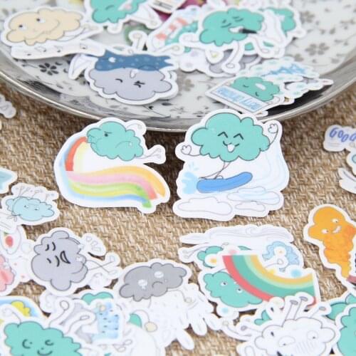 Weather Funny Cloud Scrapbooking Stickers DIY Craft DIY Sticker Pakc Photo Albums Deco Diary Deco