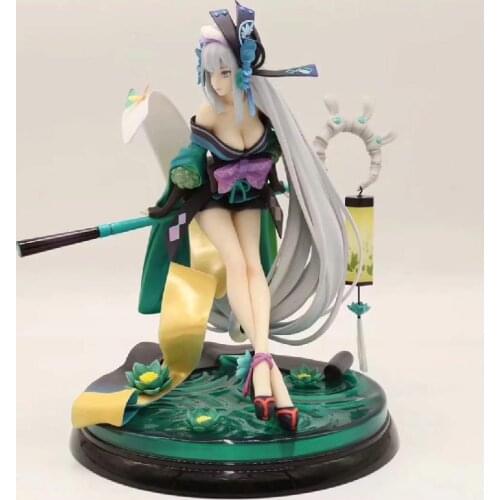 22cm Sexy Azure Onmyoji Anime Figure Ao Andon Pvc Action Figure Toys Onmyoji Girl Collection Model Doll Gift Collectible Figma