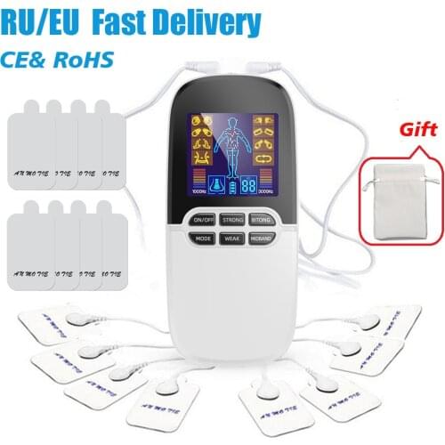 TechCare Mini TENS Massager Unit Lifetime Machine for Drug Free Back Pain Management and Rehabilitation Therapy