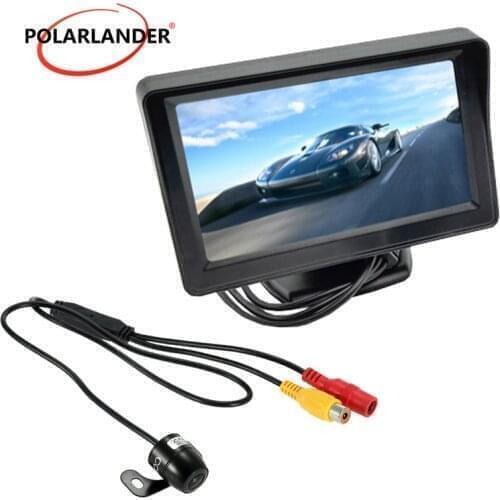 [High Quality] Wireless Video Transmit + Mini Camera 4.3 Inch TFT LCD Monitor with 2 way AV input