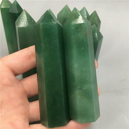 Natural Aventurine Quartz obelisk Crystal Wand Point Reiki Healing 1PC