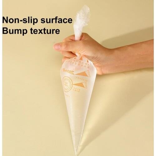 100Pcs/Bag Piping Bag Non-slip Multifunctional Easy to Use Food Grade Thickened Cake Decorating Bags for Baking Kitchen Tools
