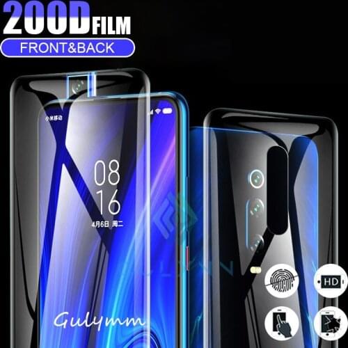 200D Front & Back Full Cover Hydrogel Film For Xiaomi Redmi K20 4X Note 9 5 6 7 8 Pro Screen Protector For Mi A3 X2 Lite Film