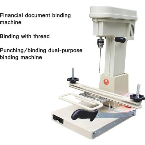 268 Electric Punching Machine Accounting Document Binding Machine With Coil Binding Cutting Machine Paper Trimmer upgrade