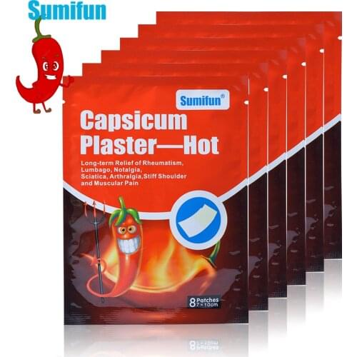 40pcs Sumifun Pepper Hot Pain Relief Plaster Back/neck/shoulder Chinese Herbal Medical for Joint Arthritis Patches Health Care