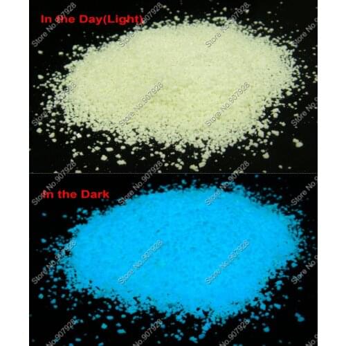 50gram Luminous Aqua(Blue-Green) Light Super Bright Glow in the Dark Noctilucent Sand Particle for Wishing Bottle&Holiday Gifts