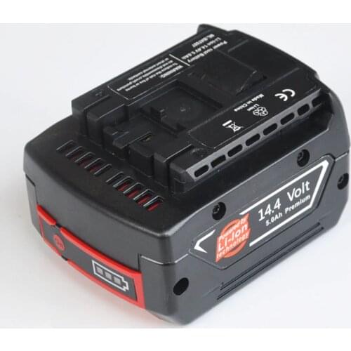 14.4V 5000mah Rechargeable Li-ion Battery cell pack for BOSCH cordless Electric drill screwdriver BAT607,BAT607G,BAT614,BAT614G