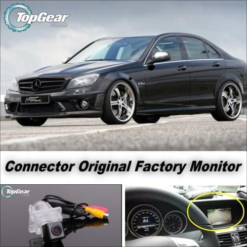 Car Camera Connect Original Factory Screen / Monitor For Mercedes Benz C Class MB W204 High Quality Rear View Back Up Camera