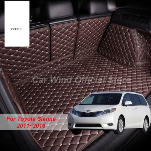 Car Wind Brand Car Trunk Mats For Toyota Sienna 2011 2012 2013 2014 2015 2019 Cargo Liner Accessories