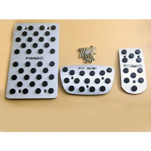 Car Accessory For Toyota Prado VX GX TX LC FJ150 AT Accelerator Brake Foot Rest Pedal Pad Full Gas Plate Pads