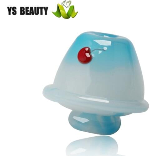 Mushroom colored glass beads for home decoration pendant beads rope small ornaments Japanese style beaded hairpin