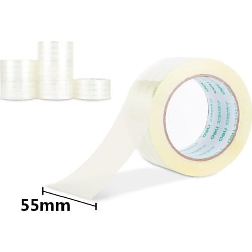 Deli High Quality High Transparent Sealing Tape Packing Tapes 55mmx80m 6 Rolls Office Supplies 30289