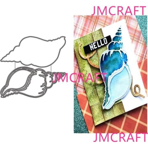 JMCRAFT 2021 Marine Life Shells #1 Metal Cutting Die For Scrapbooking Practice Hands-on DIY Album Card Handmade Tool