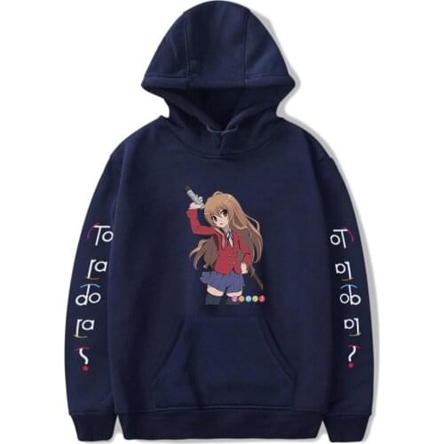 Creative Kawaii WAWNI Toradora Men Women Hoodie Anime Sweatshirt Hip Hop Clothes Boy Girls Fashion Anime Hooded Sweatshirt tops