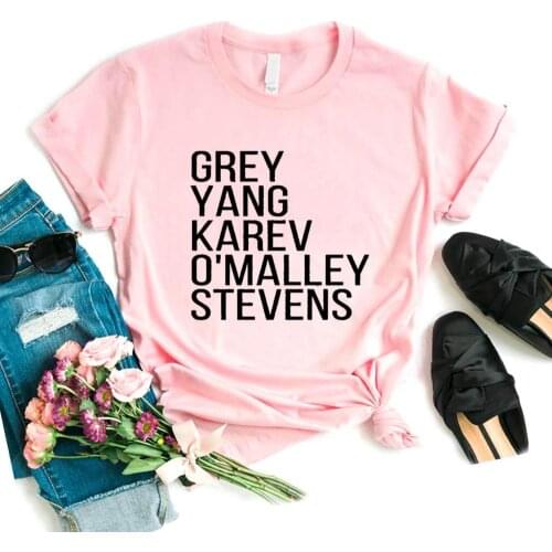 Summer Hipster Funny T-shirt Gift Lady Yong Girl 6 Color Top Tee Grey Yang Karev O'Malley Stevens Women Tshirt