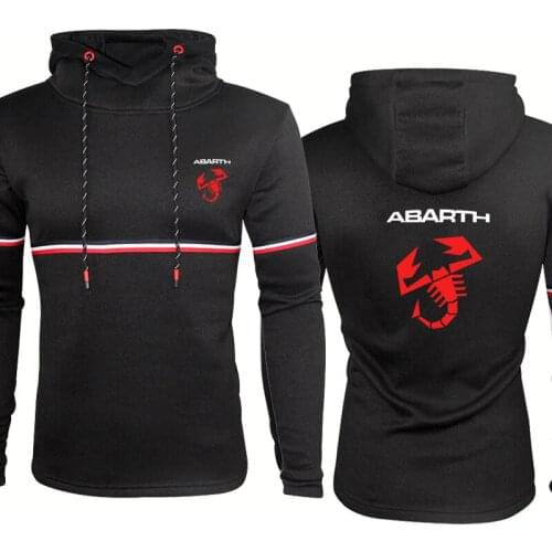Fashion Casual Mens Sweatshirt Spring Autumn Abarth Car Logo Printing Cotton Mens pullover High Quality Men hoodie