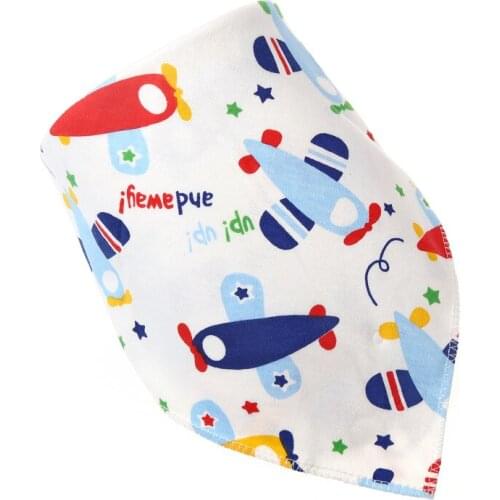 Baby bibs High quality triangle double layers cotton baberos Cartoon Character Animal Print baby bandana bibs dribble bib