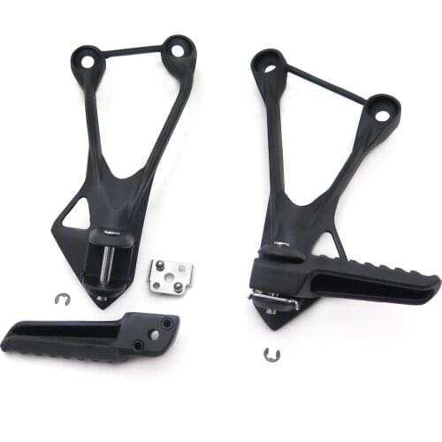 Aftermarket Free shipping motorcycle partsBlack Rear Passenger Foot Peg Bracket fit For Kawasaki ZX6R 2005 2006 2007 2008
