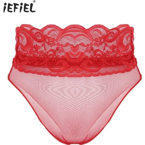 5 Colors New Sexy Panties Women Underwear See Through Sheer Transparent Seamless Lace Underwear Hot Erotic Female Briefs Panties