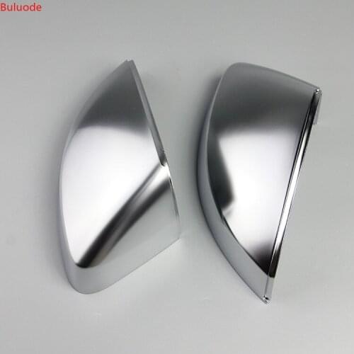 1 Pair of Matte Chrome Rearview Mirror Shell Cover Protection Cap For Audi A3 S3 RS3 2014 2015 2016 2017 2018 Car Styling
