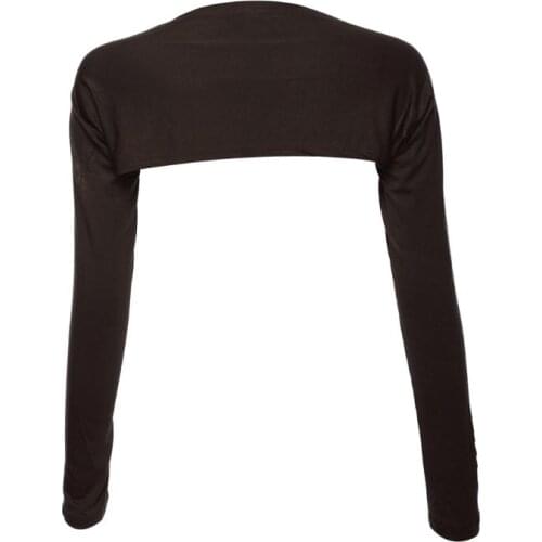 Womens Muslim One Piece Long Shoulder Sleeves Shawl Arm Cover Shrug Crop Top Modal Bolero-Style Islamic Hijab Accessories 2XPC