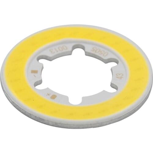 10PCS ALLCOB manufacturer 43mm annular 5W LED COB Light Source 100LM/W for bulb lamp genesis chips Warm White chip on board