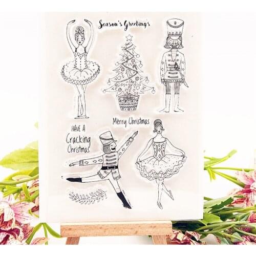 10x14cm ballerina Transparent Clear Stamps Silicone Seals Roller Stamp DIY scrapbooking photo album/Card Making