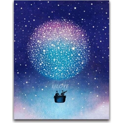 3D Diamond Embroidery Star Balloon Painting Full Square Round Diamond Mosaic 5D Diy Diamond Painting Cross Stitch Cartoon DF153