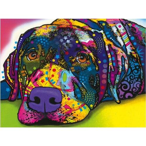 5D diamond painting full diamond new animal diamond mosaic embroidery camouflage dog decoration home decoration