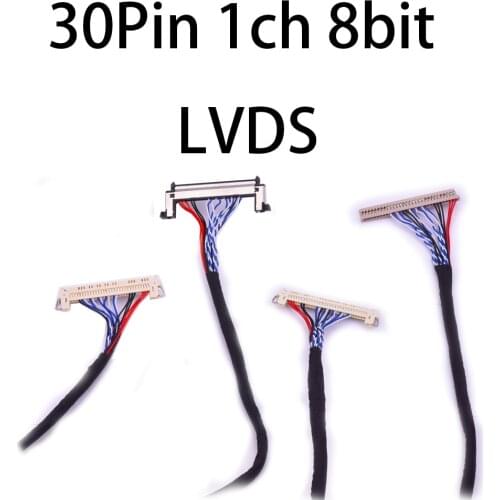 30pin 1ch 8-bit lvds cable for panel V260B3-L01 V216B1 v296w1 18.5inch 20.1inch 32-37inch