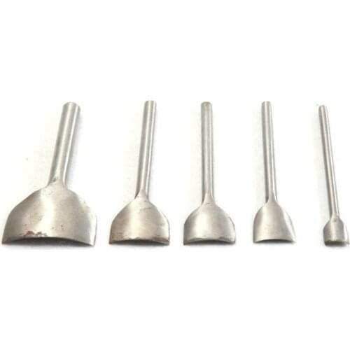 9Pcs DIY 1/4 Handwork Leather Tool Belt Round Fillet Shaped Punch Tail Cut Round Belt Punch 10-50mm