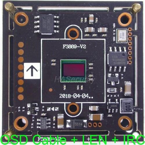 AHD 4MP 1/3" OmniVision OV4689 CMOS image sensor FH8538 CCTV camera module PCB board +OSD cable + CS LENs + IRC (UTC)