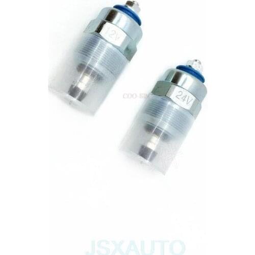 Excavator accessories For Cummins XCMG LIUGONG CLG B3.3 Engine oil cut off solenoid valve Flameout switch 12V/24V