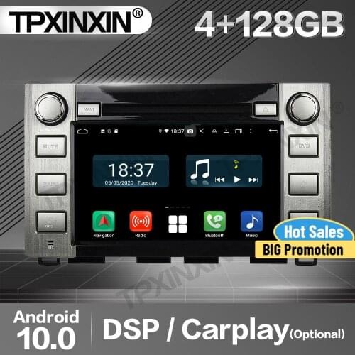 4+128G Apple Carplay Car Radio 2 Din Stereo Receiver Android For Toyota Sequoia Tundra 2014 2015 2016 GPS Player Audio Head Unit