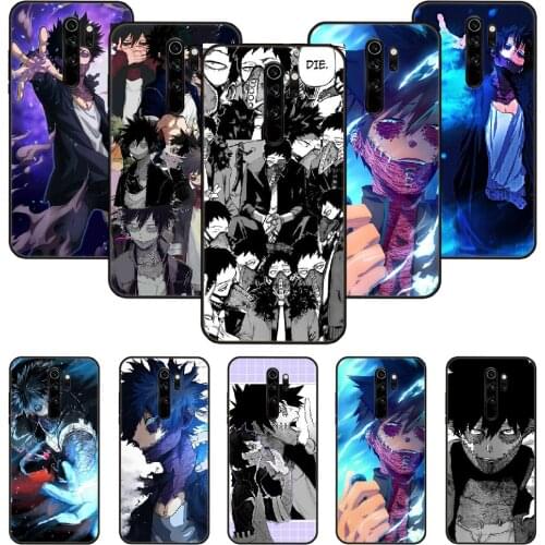 Phone Case For Xiaomi Redmi Note 8 8T 7 7A 9 9S 8A 4 5 Pro Black Cover Back Trend Hoesjes Tpu Coque 3D my hero academia dabi