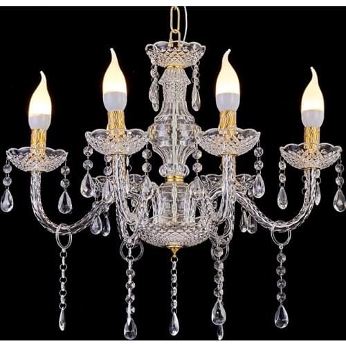 10PCS multi-head acrylic crystal decorative chandelier wedding props living room decoration party supplies