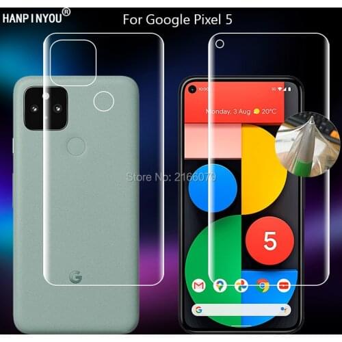 For Google Pixel 5 4a 5G GTT9Q Clear TPU / Matte Anti-Fingerprints Hydrogel Full Cover Soft Screen Protector Film