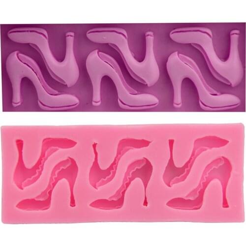 Elegant High Heel Fondant Silicone Cake Mold DIY Kitchen Baking Tool Chocolate Gumpaste Mould