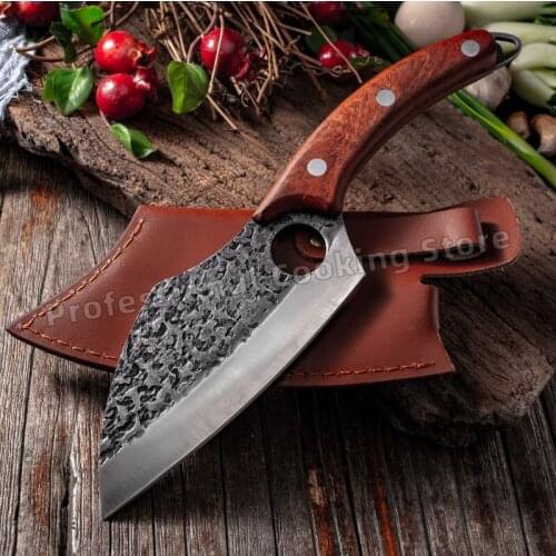 Forged stainless steel deboning knife Meat cleaver Slicing knife Small kitchen knife Outdoor cooking knife