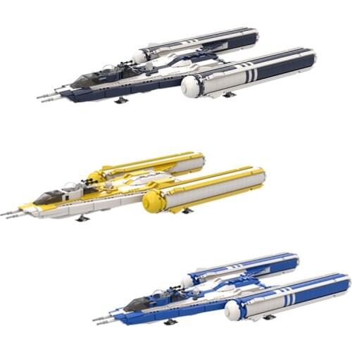 MOC-55818 Y wing fighter Space Wars Aircraft Battle Model Building Blocks Kit Airplane Model Educational Kids Toys For Children