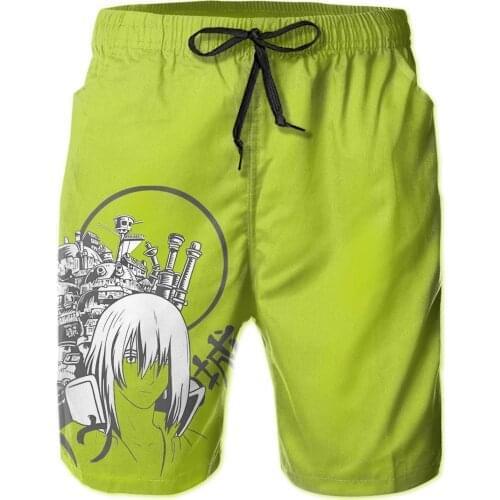 Summer Men Causal Short Breathable Quick Dry Funny Novelty Loose 381. The Castle Piece,luffy,zoro,nami,fanji,want Hawaii