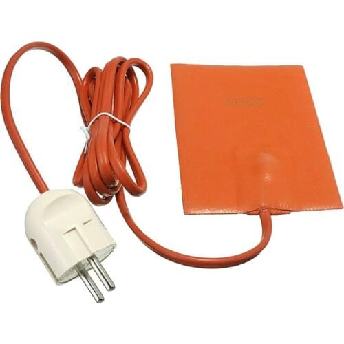 NEW-220V 250W Car Engine Oil Pan Sump Tank Heater Pad 250W Silicone Oil Heating Pad Engine Oil Tank Wear Protect EU Plug