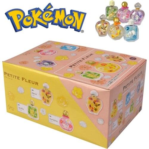 New Pokemon Pikachu Eevee Perfume Bottle Modeling Scene Movable Doll Model Decoration Pokémon Childrens Christmas Gift Toys